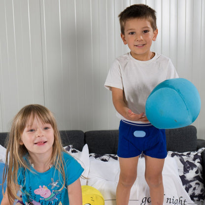 Pjama Bedwetting Treatment KIT - Boxer Underwear (dark blue) & Alarm. Wireless bedwetting Alarm Australia. 